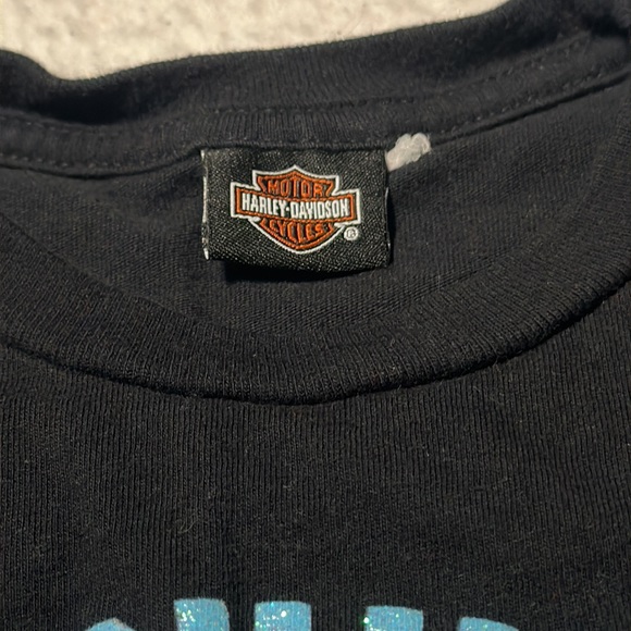 Harley Davidson Little Girl’s L/S Genuine Legend Tee, EUC, Size 6/6X - Picture 2 of 9